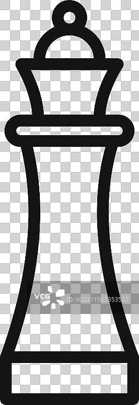 国际象棋女王图标集策略游戏棋子图片素材