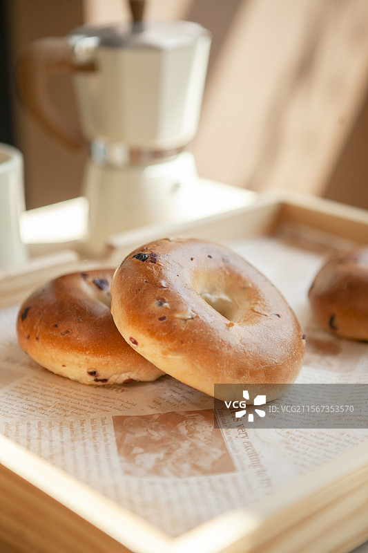 贝果，蔓越莓贝果，贝果面包，面包，美食，美味，早餐，甜品，点心，烘培，早点，下午茶，甜点，面包房图片素材