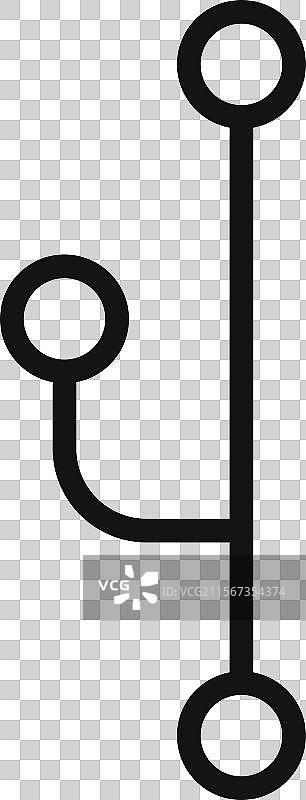 代码分支图标集合编程路径图片素材