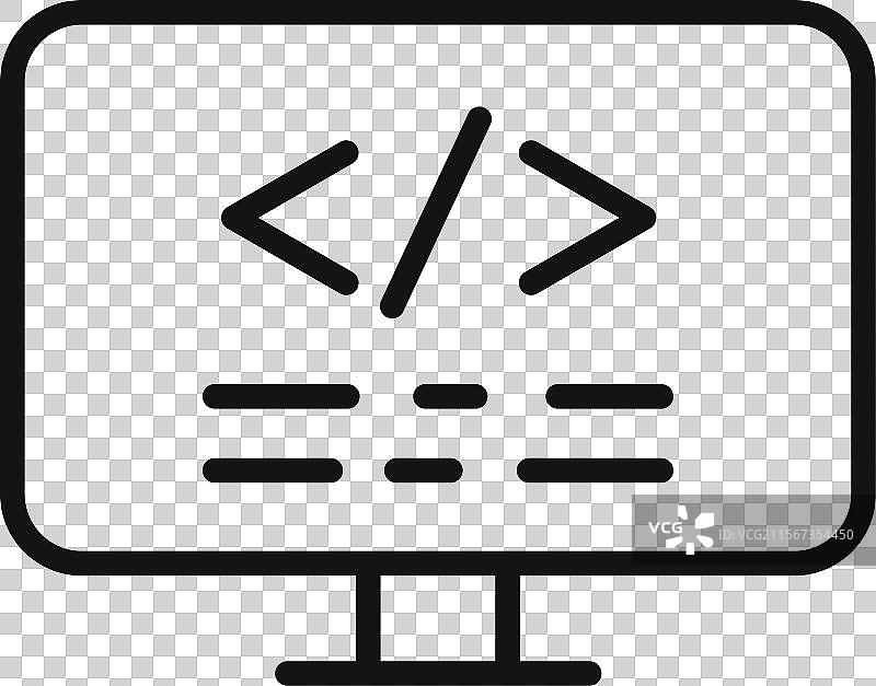 编程教程的代码图标展示图片素材