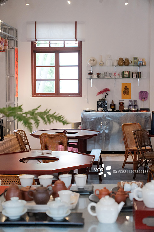 福建泉州新中式茶馆内外部环境纪实多视角组图素材图片素材