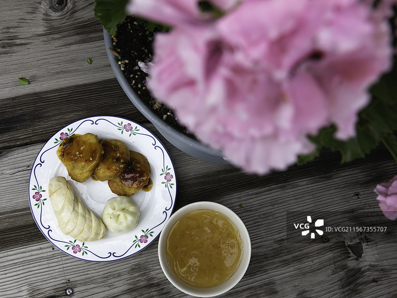 中式早餐美食摆盘图片素材