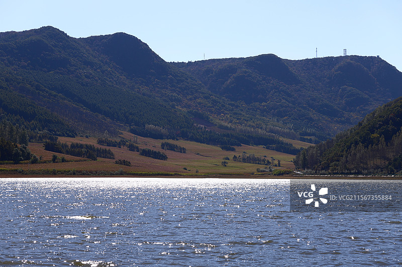 长春市双阳区柳树水库图片素材