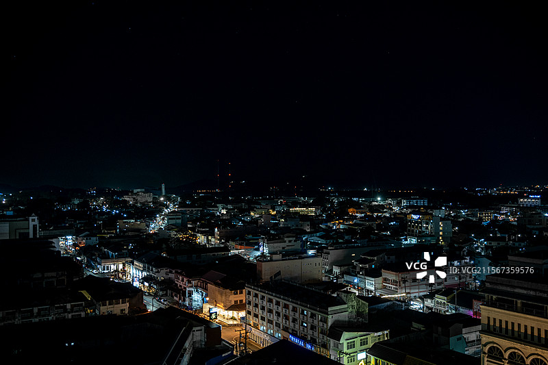 普吉镇的夜晚图片素材