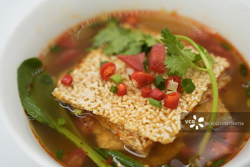 农村手工炕制锅巴图片素材