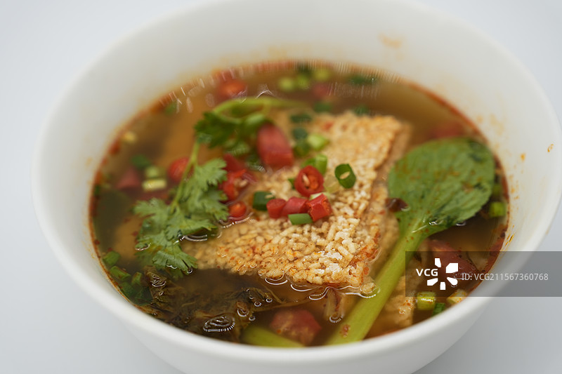 农村手工炕制锅巴图片素材