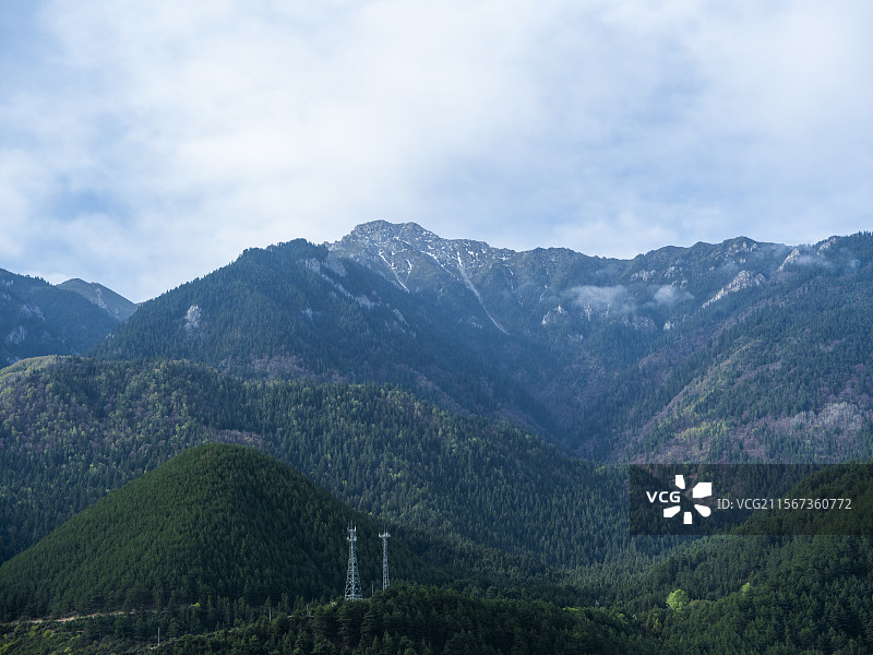 甘肃省甘南藏族自治州部白云景区图片素材