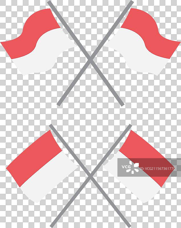 印度尼西亚红白国旗象征国家自由图片素材