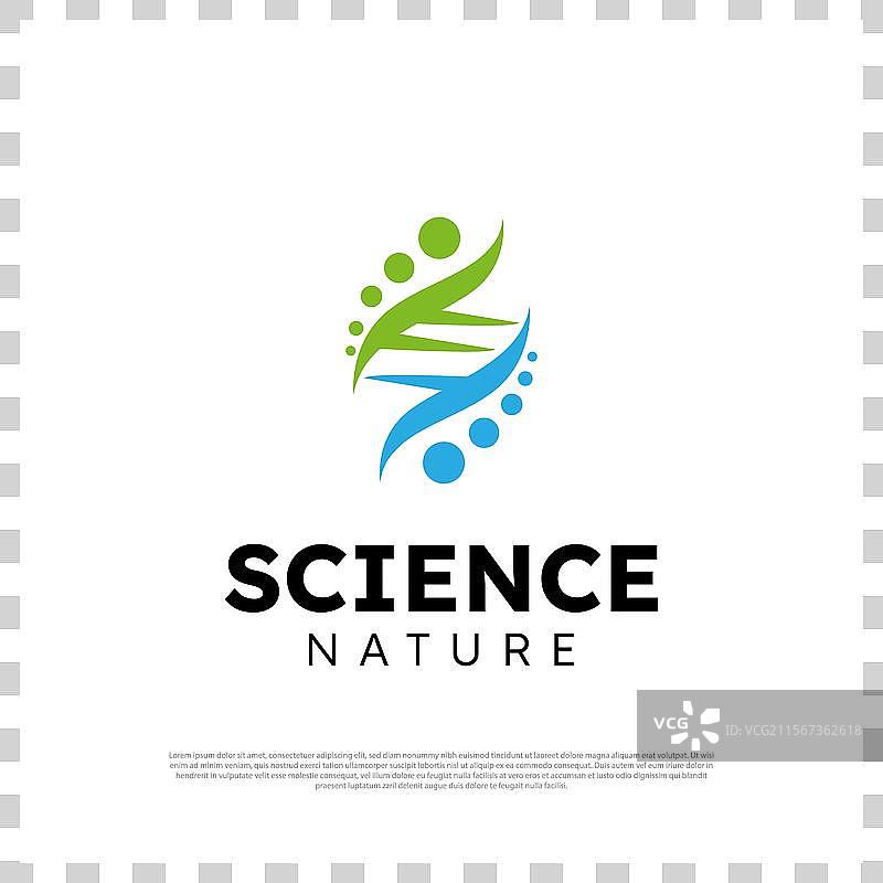 自然生态健康护理科学概念标志图片素材