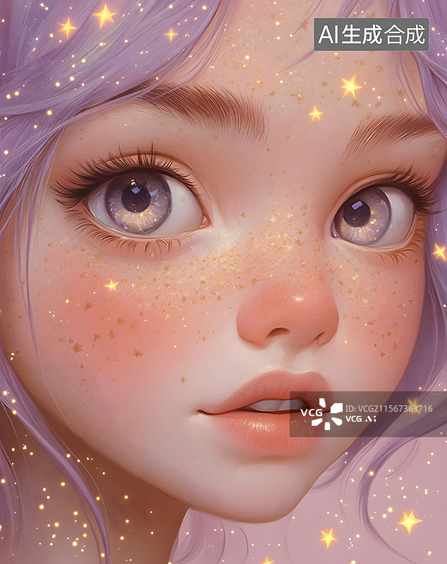 【AI数字艺术】金发美女图片素材