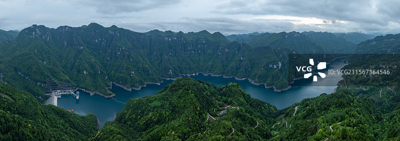 山区水库清洁能源图片素材