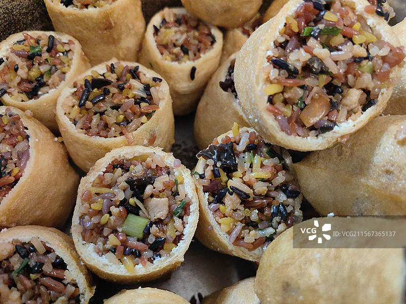 豆腐酿美食酿豆腐广西三月三美食酿豆腐图片素材