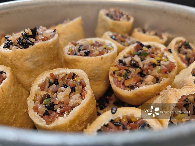 豆腐酿美食酿豆腐广西三月三美食酿豆腐图片素材