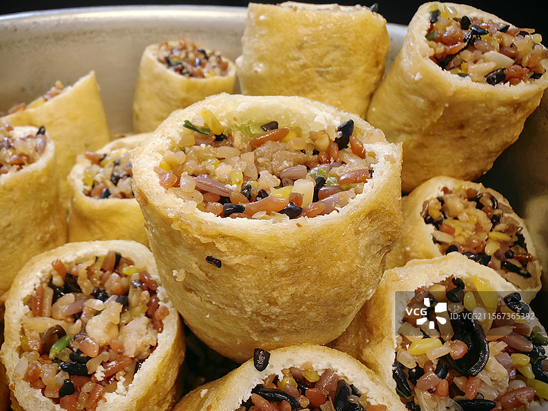 豆腐酿美食酿豆腐广西三月三美食酿豆腐图片素材