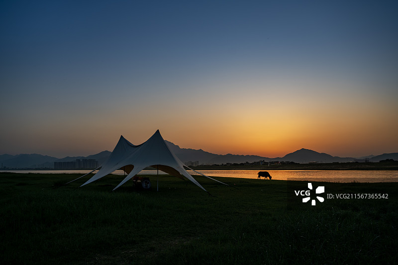 肇庆砚洲岛黄昏图片素材