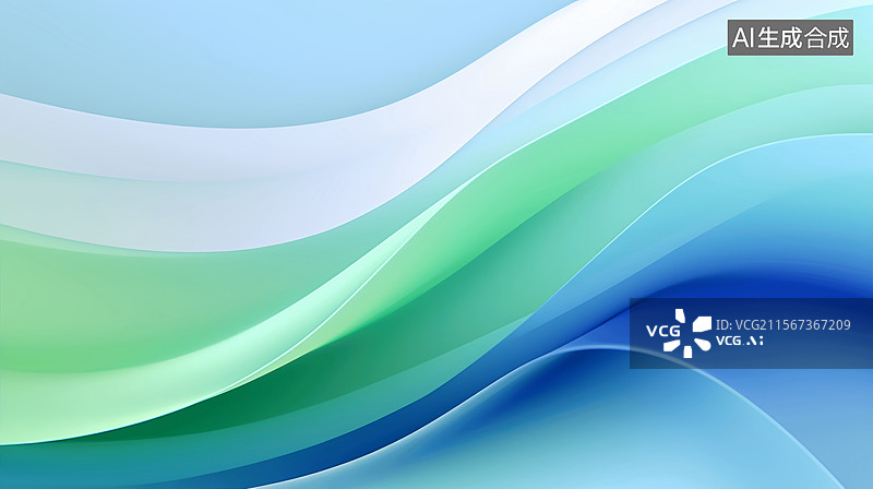 【AI数字艺术】新能源环保会议曲线商务科技绿色背景图片素材