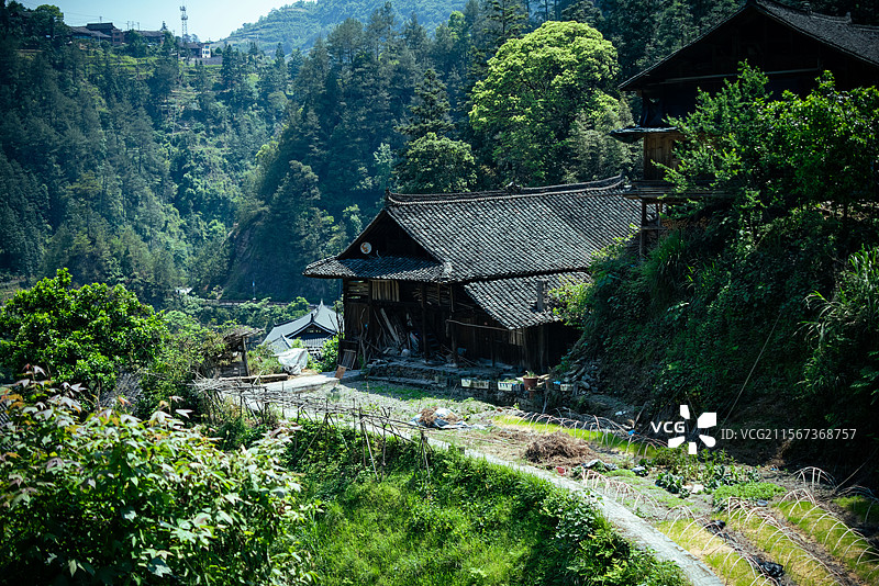 苗寨 苗族 村寨 建筑 少数民族民居图片素材