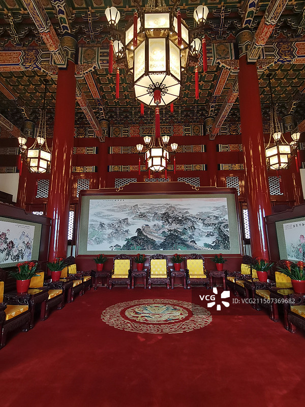 天安门城楼内部布置场景图片素材