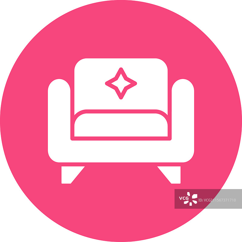 扶手椅图标设计图片素材