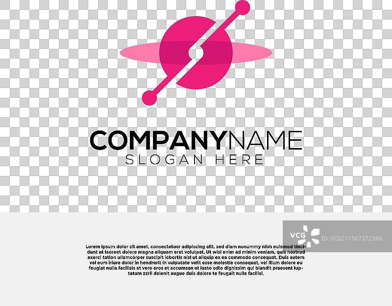 带圆圈的创意字母S标志图片素材