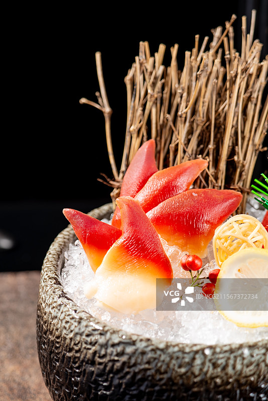 北极贝刺身图片素材