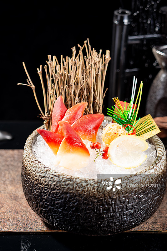 北极贝刺身图片素材