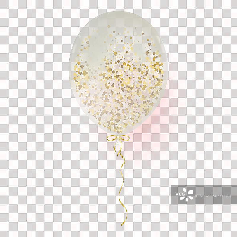 3D真实透明白色气球奢华感图片素材