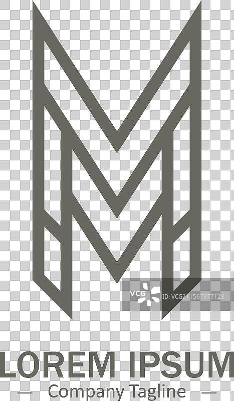 简约字母m或mm标志图标图片素材