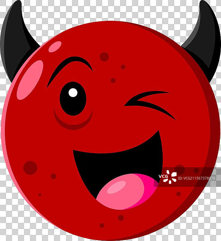 万圣节假期恶魔表情符号卡通角色图片素材