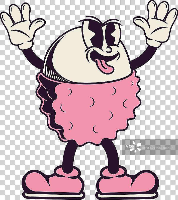 来自荔枝的复古角色设计图片素材