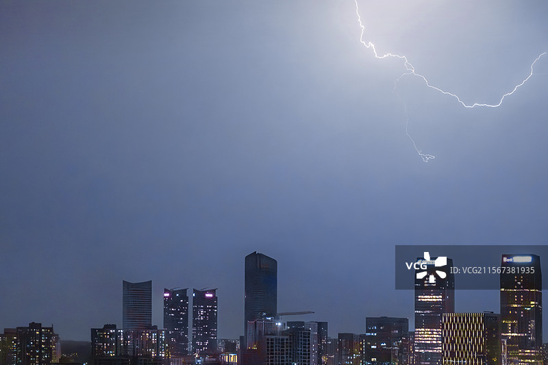 城市闪电图片素材