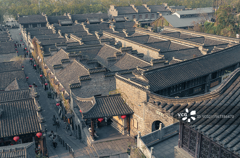 傍晚时分的西津渡图片素材