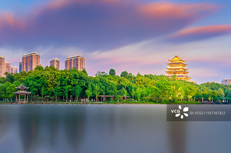 宁波奉化仁湖公园图片素材