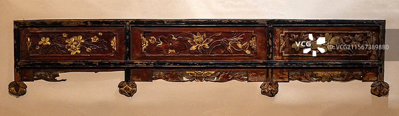 木雕《因和得偶》 清末期 山东省济宁市博物馆（文化中心新馆）“一品清廉·廉洁文化艺术展”图片素材