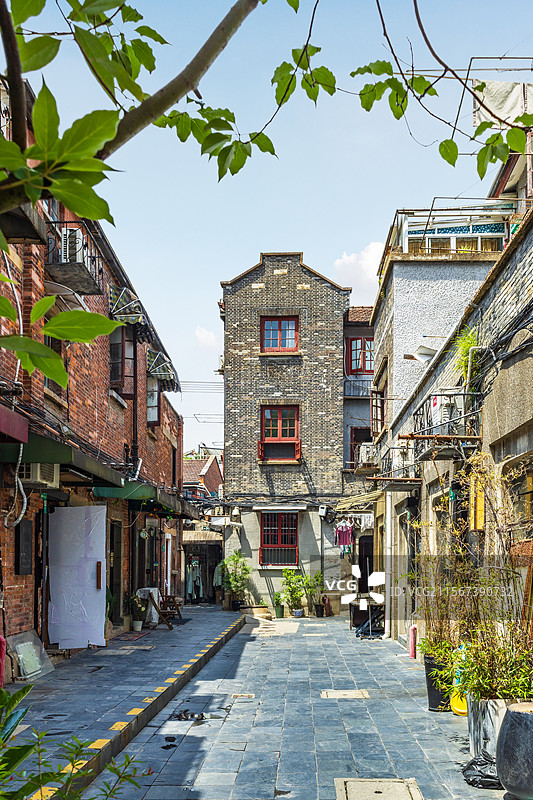 上海 老上海石库门 田子坊图片素材