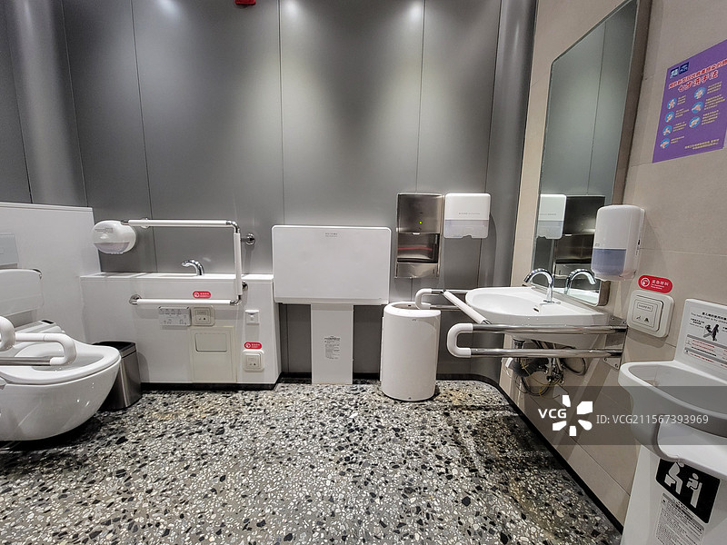 机场卫生间室内场景图片素材