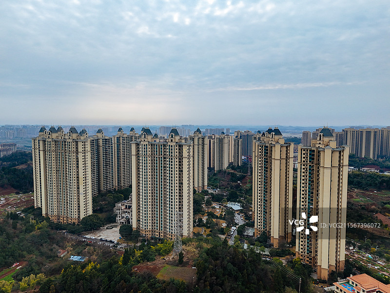 资阳市 雁江区 俊兴路 兰家坡 沱江 东岳山图片素材