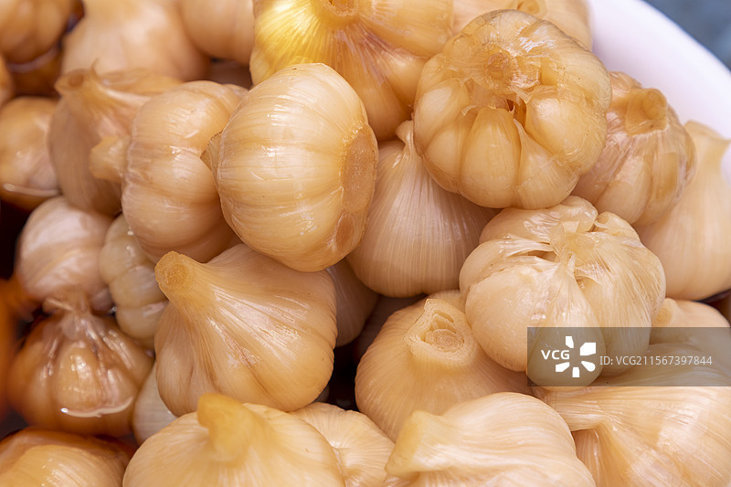 糖蒜，糖醋蒜，甜蒜，中国传统小吃图片素材