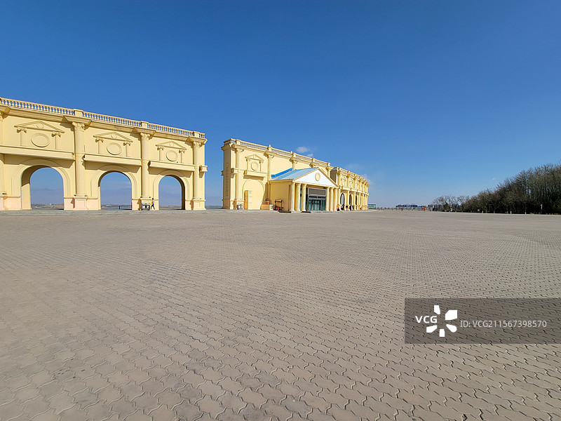 宁夏银川览山剧场公园图片素材