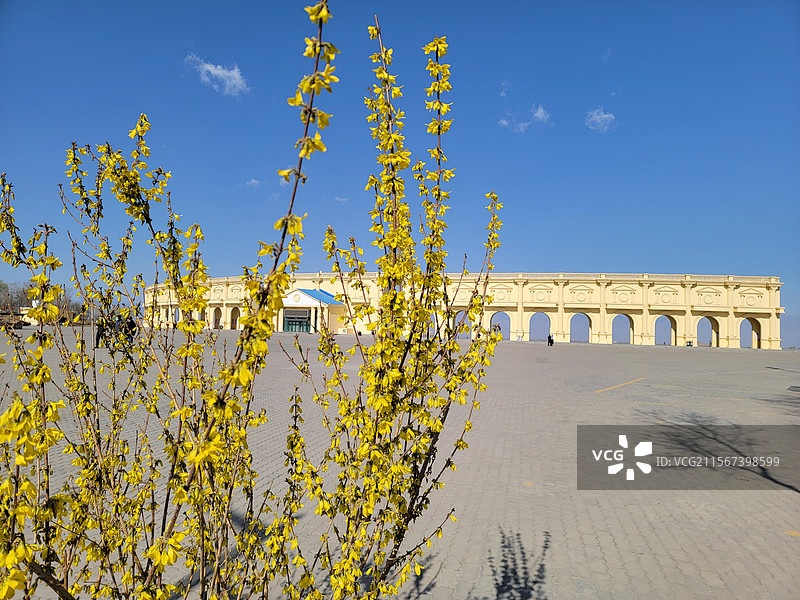 宁夏银川览山剧场公园图片素材