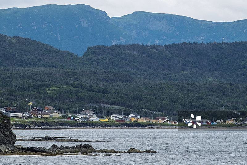 圣劳伦斯湾，纽芬兰西海岸旅游小镇洛基港（Rocky Harbour）风光图片素材