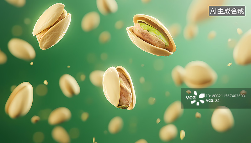 【AI数字艺术】飞舞的开心果图片素材