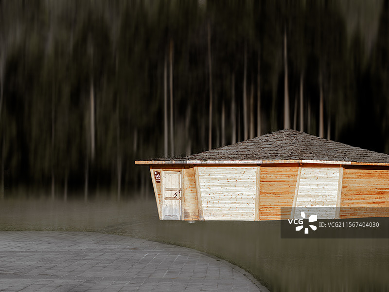 雅安宝兴县蜂桶寨邓池沟熊猫溯源地图片素材