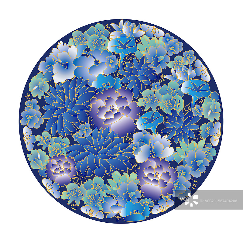 纹饰 景泰蓝  中国传统纹样图片素材