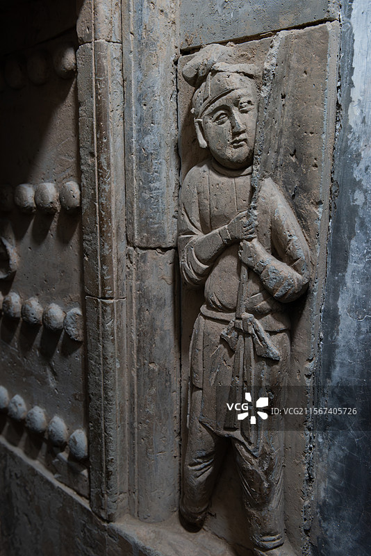 国保单位历史人文古迹山西运城旅游景区马村宋金砖雕墓图片素材