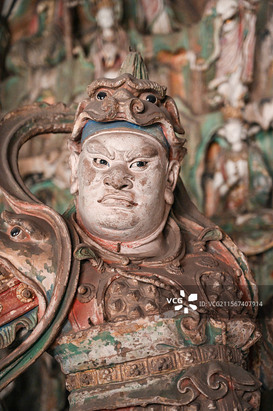 山西平遥双林寺韦陀图片素材