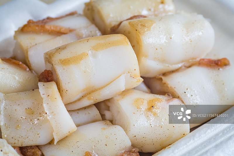 中国广东汕尾地方特色美食  猪肠粿图片素材