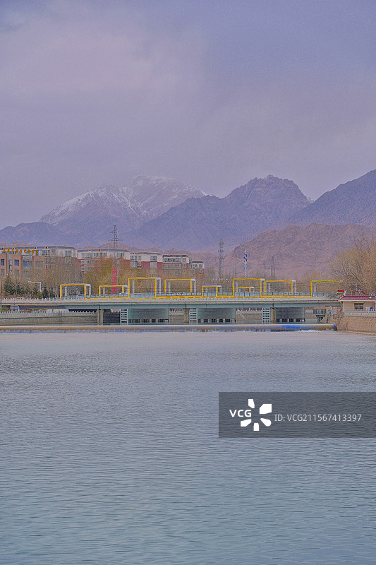 德令哈 巴音河图片素材