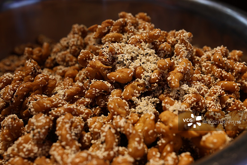 上海老街传统民间食品小吃烧烤烧饼零食特写图片素材