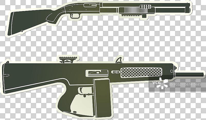 霰弹枪贴纸图片素材